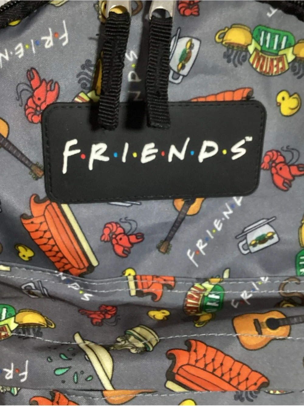 FRIENDS TV Show Classic Icons Graphic Mini Canvas Backpack From Target 2021 NWOT